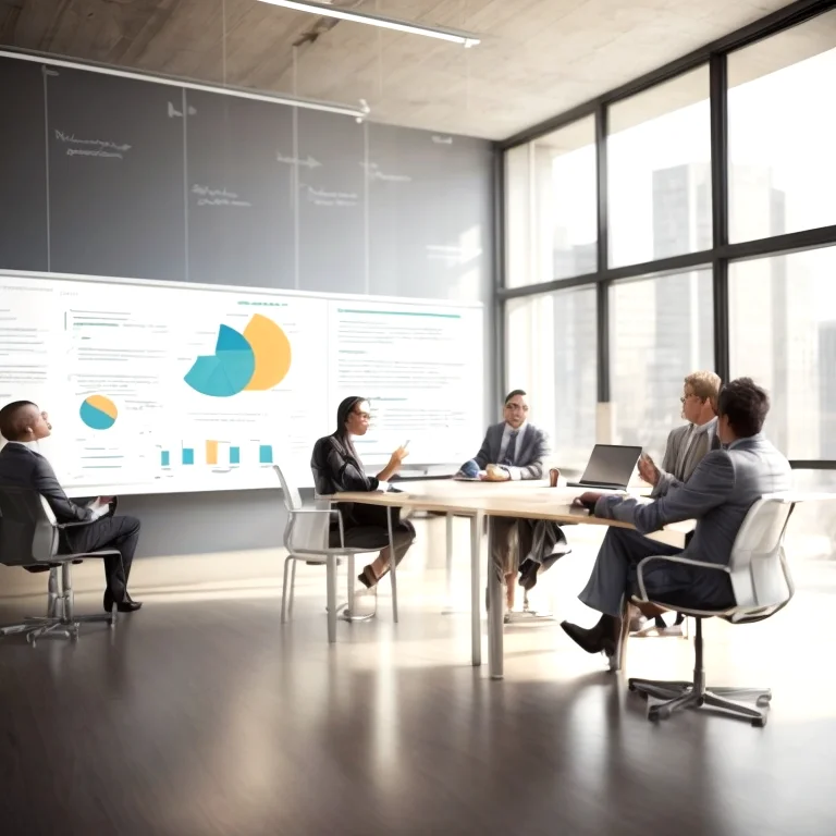 Expert business coach leading a workshop